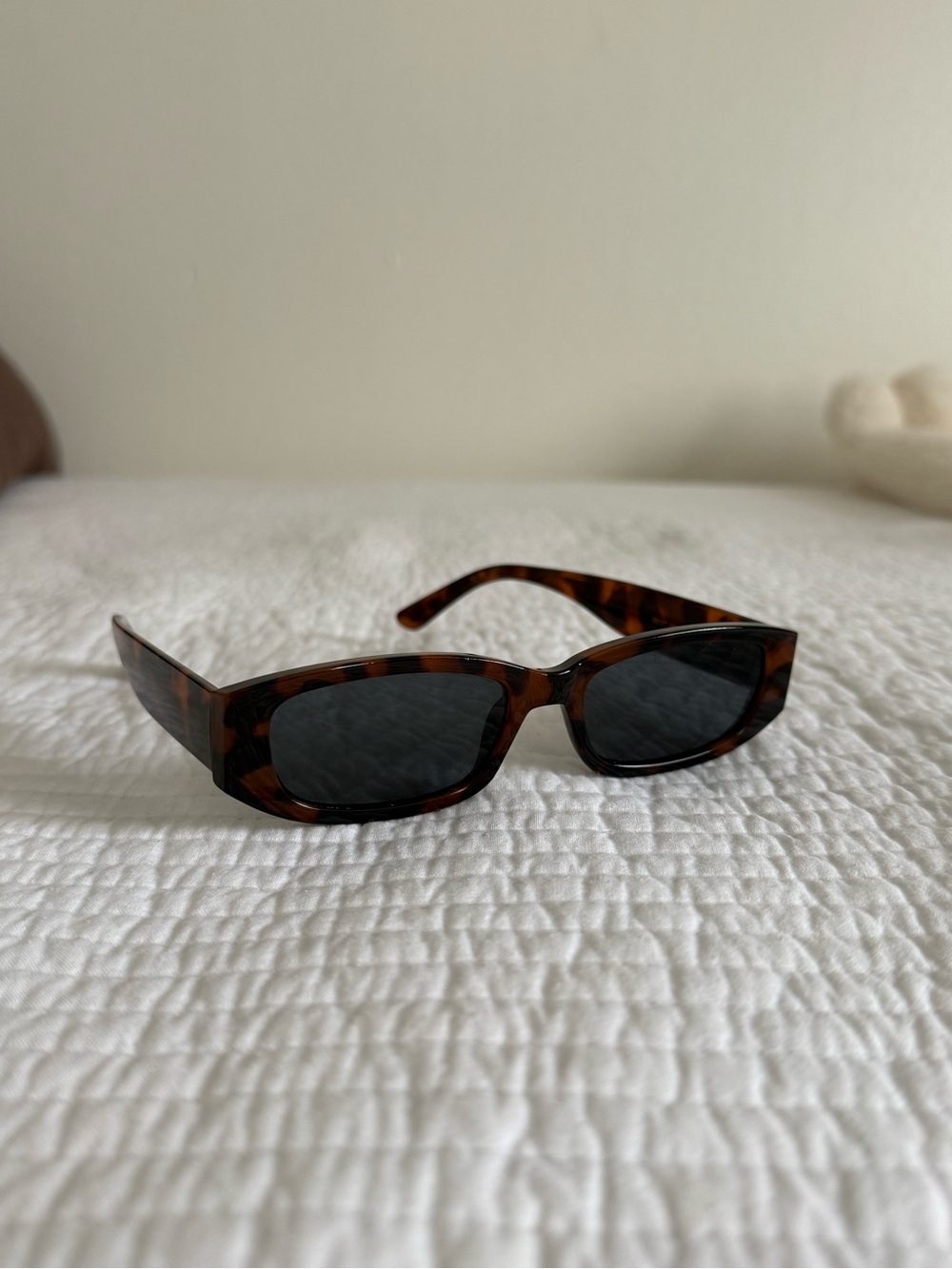 Mango Tortoise Rectangular Sunglasses - Picture 3 of 6
